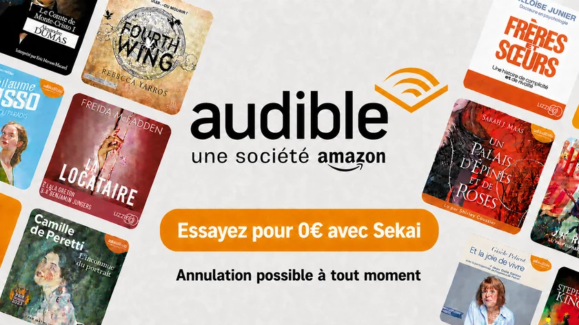 Essayez Audible pour 0€ avec Sekai, annulation possible à tout moment